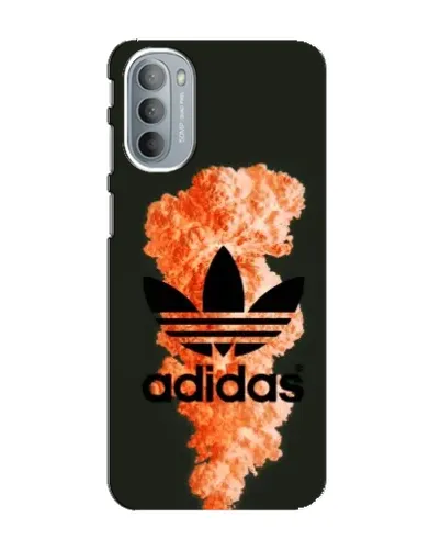 Чехол для Motorola MOTO G41 с картинкой «Оранжевый дым Adidas»