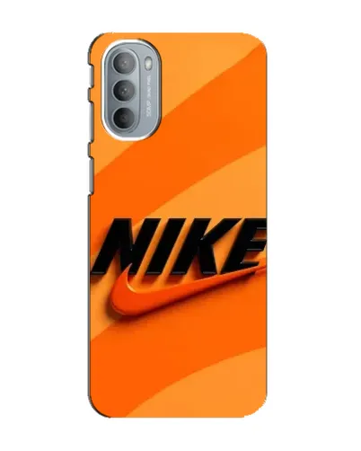 Чехол для Motorola MOTO G41 с картинкой «Оранжевый драйв Nike»