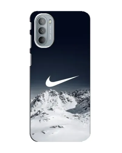 Чехол для Motorola MOTO G41 с картинкой «Nike — зимние горы»
