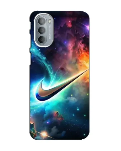 Чехол для Motorola MOTO G41 с картинкой «Космический Nike Swoosh»
