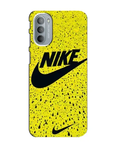 Чехол для Motorola MOTO G41 с картинкой «Желтый текстурный Nike»