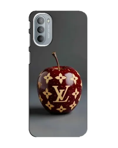 Чехол для Motorola MOTO G41 с картинкой «Красное яблоко LV»