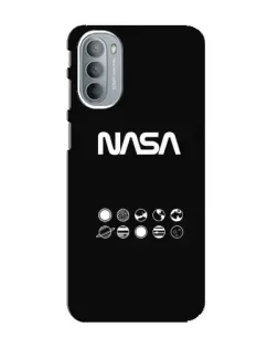 Чехол для Motorola MOTO G41 с картинкой «NASA — технический принт»