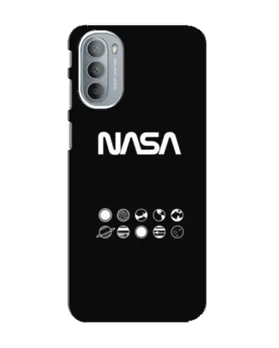 Чехол для Motorola MOTO G41 с картинкой «NASA — технический принт»