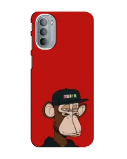 Чехол для Motorola MOTO G41 с картинкой «Bored Ape — красный фон» Чехол для Motorola MOTO G41 с картинкой «Bored Ape — красный фон»