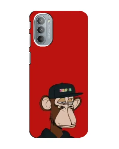 Чехол для Motorola MOTO G41 с картинкой «Bored Ape — красный фон» Чехол для Motorola MOTO G41 с картинкой «Bored Ape — красный фон»