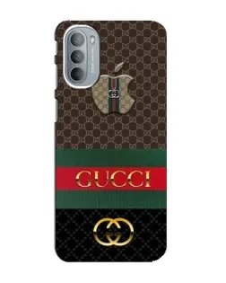 Чехол для Motorola MOTO G41 с картинкой «Gucci — брендированный десерт»