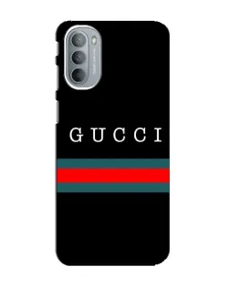 Чехол для Motorola MOTO G41 с картинкой «Gucci — красный пояс»