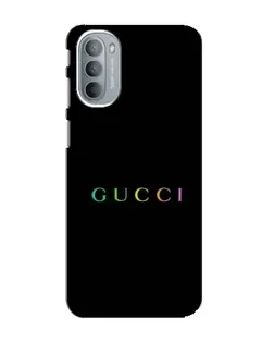 Чехол для Motorola MOTO G41 с картинкой «Gucci — неоновый минимализм»