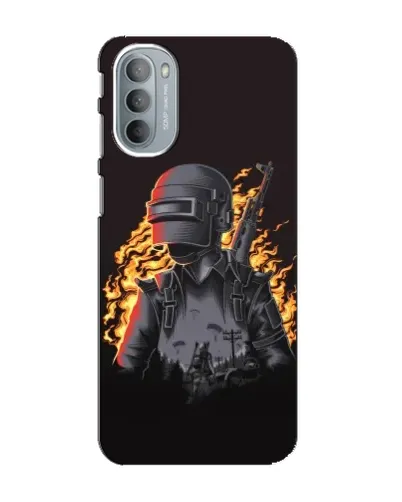 Чехол для Motorola MOTO G41 с картинкой «PUBG — огненный силуэт» Чехол для Motorola MOTO G41 с картинкой «PUBG — огненный силуэт»