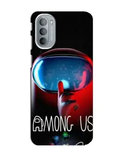 Чехол для Motorola MOTO G41 с картинкой «Красный импостер — макро»