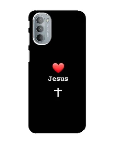 Чехол для Motorola MOTO G41 с картинкой «Сердце - Jesus» Чехол для Motorola MOTO G41 с картинкой «Сердце - Jesus»