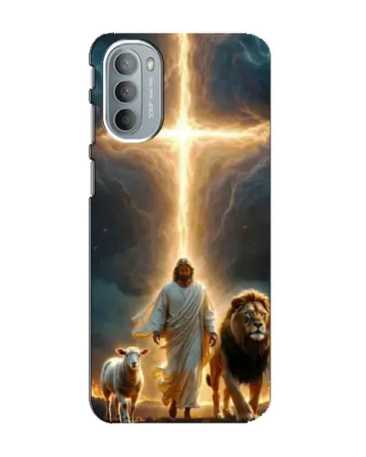 Чехол для Motorola MOTO G41 с картинкой «Лев Иуды и Свет» Чехол для Motorola MOTO G41 с картинкой «Лев Иуды и Свет»