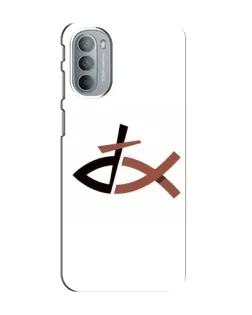 Чехол для Motorola MOTO G41 с картинкой «Рыба и крест»