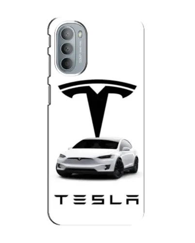 Чехол для Motorola MOTO G41 с картинкой «Tesla White Style»