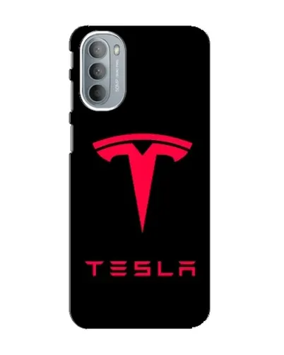 Чехол для Motorola MOTO G41 с картинкой «Tesla Red Logo»