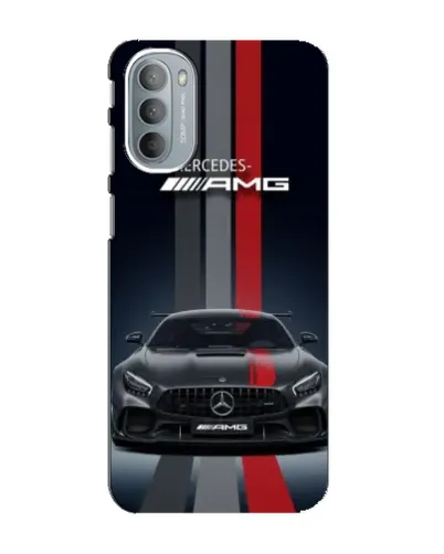 Чехол для Motorola MOTO G41 с картинкой «Mercedes — белый карбон»