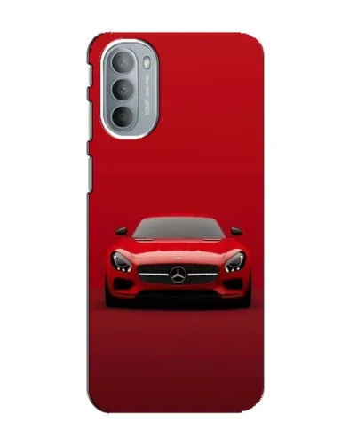 Чехол для Motorola MOTO G41 с картинкой «Красный Mercedes AMG»