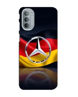 Чехол для Motorola MOTO G41 с картинкой «Mercedes — флаг Германии»