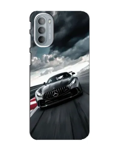 Чехол для Motorola MOTO G41 с картинкой «Гоночный Mercedes AMG»