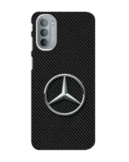 Чехол для Motorola MOTO G41 с картинкой «Карбоновый Mercedes стиль»