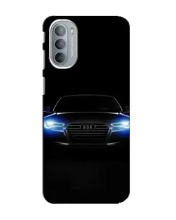 Чехол для Motorola MOTO G41 с картинкой «Audi в неоне»