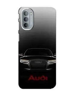 Чехол для Motorola MOTO G41 с картинкой «Audi — градиентный контур»