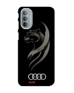 Чехол для Motorola MOTO G41 с картинкой «Графика — пантера и Audi»
