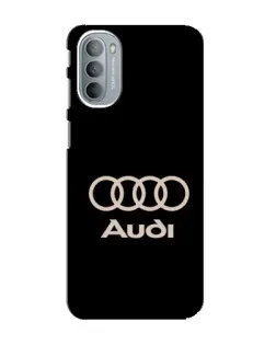 Чехол для Motorola MOTO G41 с картинкой «Audi — золотой логотип»