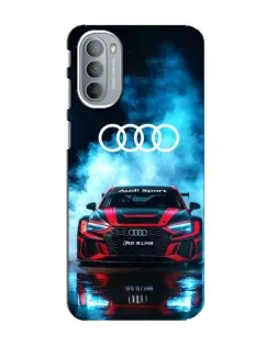 Чехол для Motorola MOTO G41 с картинкой «Audi Sport — неон»