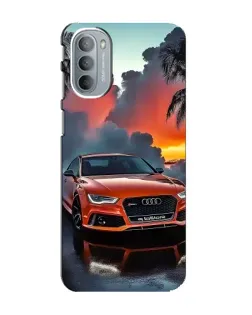 Чехол для Motorola MOTO G41 с картинкой «Audi — закат»