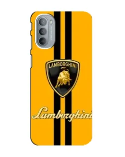 Чехол для Motorola MOTO G41 с картинкой «Lamborghini Stripe желтый»