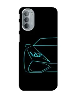 Чехол для Motorola MOTO G41 с картинкой «Голубой силуэт Lamborghini» Чехол для Motorola MOTO G41 с картинкой «Голубой силуэт Lamborghini»