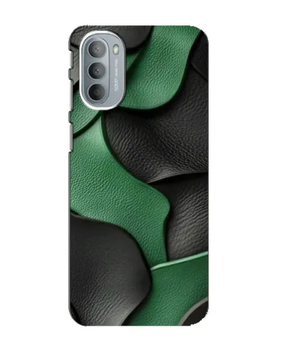 Чехол для Motorola MOTO G41 с картинкой «Зеленые кожаные волны» Чехол для Motorola MOTO G41 с картинкой «Зеленые кожаные волны»