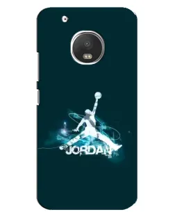 Чехол для Motorola MOTO G5 Plus с картинкой «Jordan Blue Fire»