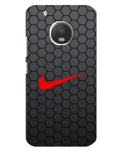 Чехол для Motorola MOTO G5 Plus с картинкой «Nike — карбоновая сетка»
