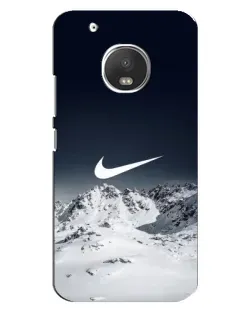 Чехол для Motorola MOTO G5 Plus с картинкой «Nike — зимние горы»
