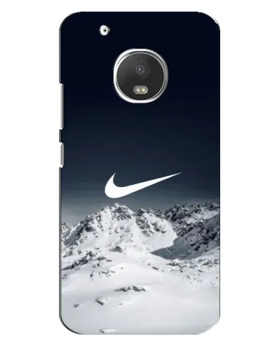 Чехол для Motorola MOTO G5 Plus с картинкой «Nike — зимние горы» Чехол для Motorola MOTO G5 Plus с картинкой «Nike — зимние горы»
