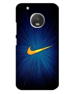 Чехол для Motorola MOTO G5 Plus с картинкой «Синий пульс Nike»