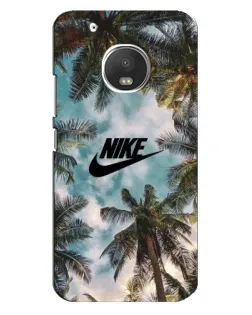 Чехол для Motorola MOTO G5 Plus с картинкой «Тропический принт Nike»