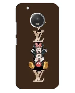 Чехол для Motorola MOTO G5 Plus с картинкой «LV и Микки Маус»