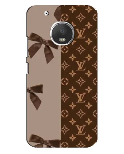 Чехол для Motorola MOTO G5 Plus с картинкой «Louis Vuitton — банты»