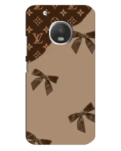 Чехол для Motorola MOTO G5 Plus с картинкой «LV — кофейный атлас»