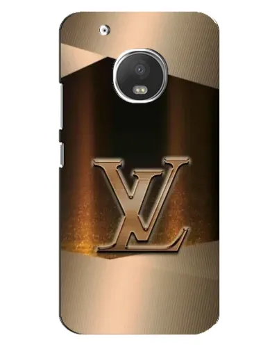 Чехол для Motorola MOTO G5 Plus с картинкой «LV — золотое сияние»