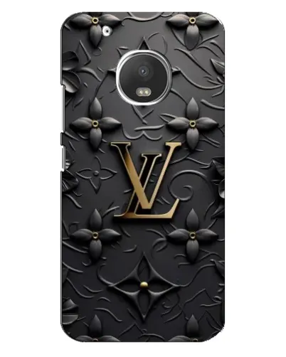 Чехол для Motorola MOTO G5 Plus с картинкой «Кожаная текстура LV»