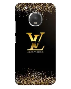 Чехол для Motorola MOTO G5 Plus с картинкой «LV — золотые искры»
