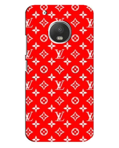 Чехол для Motorola MOTO G5 Plus с картинкой «Яркий паттерн LV»