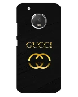 Чехол для Motorola MOTO G5 Plus с картинкой «Золотой логотип Gucci» Чехол для Motorola MOTO G5 Plus с картинкой «Золотой логотип Gucci»