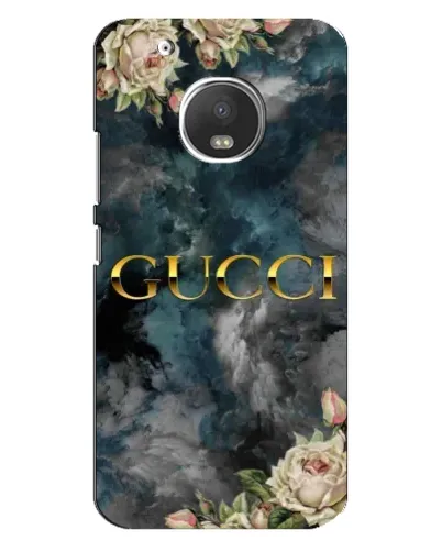 Чехол для Motorola MOTO G5 Plus с картинкой «Абстрактные цветы Gucci»