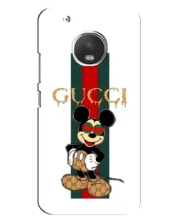 Чехол для Motorola MOTO G5 Plus с картинкой «Микки Маус Gucci — полосы» Чехол для Motorola MOTO G5 Plus с картинкой «Микки Маус Gucci — полосы»